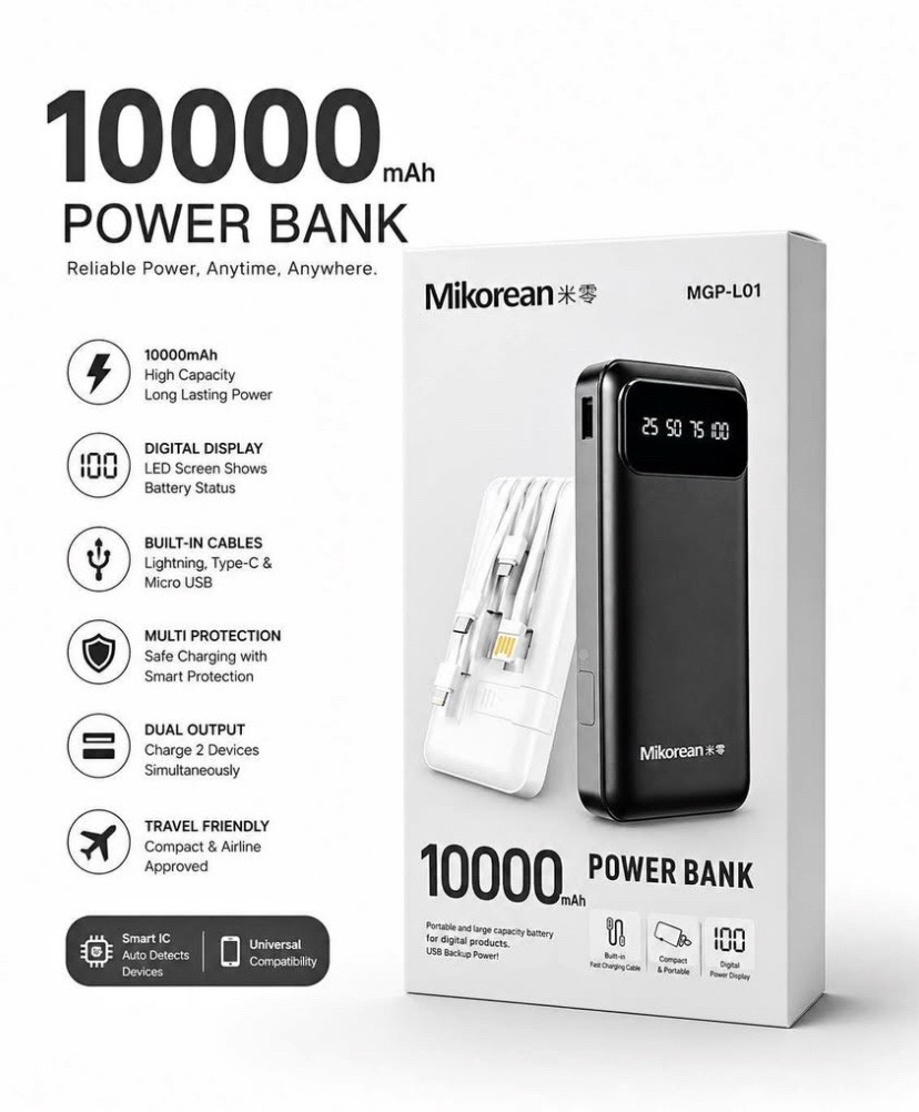 Mikorean 10000mAh Power Bank