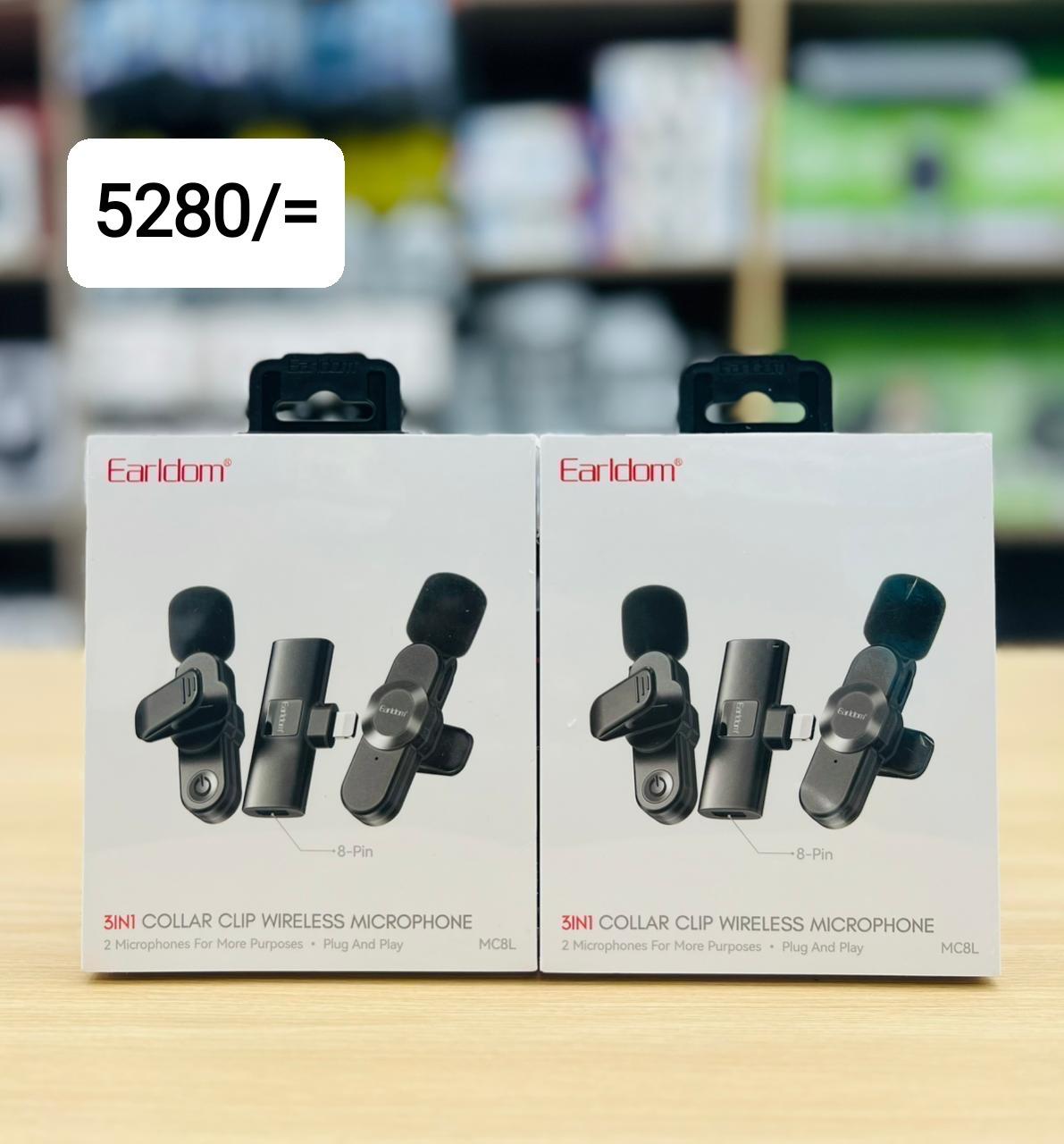 3IN1 Collar Clip Wireless Microphone MC8L